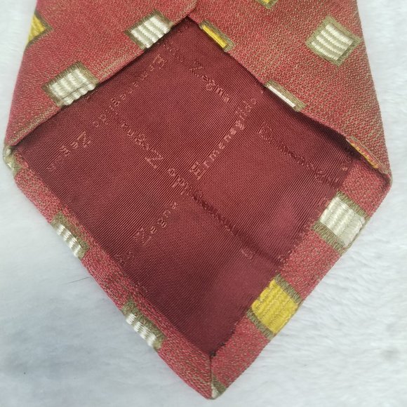 Ermenegildo Zegna Men's Tie Vintage Geometric - Picture 5 of 6